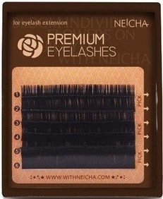 Черные ресницы Neicha Mini Premium, 06 C 0.07 0