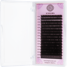 Коричневые ресницы Enigma Мокка, 16 линий, 13 C+ 0.07 0