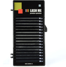 Черные ресницы LASH ME, 16 линий, 09 CC 0.12 0