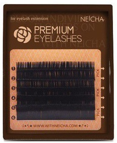 Черные ресницы Neicha Mini Premium отдельные длины D 0.10 0