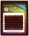 Цветные ресницы NEICHA MINI MIX Wine (винный) C 0.10 8-13
