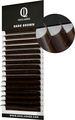 Коричневые ресницы OkoLashes Professional Dark Brown, микс D 0.10 8-14