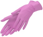 Перчатки нитрил, текстурированные, неопудр., розовые 1 пара, размер L