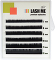 Черные ресницы LASH ME AIR, 6 линий, микс 6-8 C 0.20