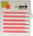 Ресницы LASH ME Air, РОЗОВЫЙ, 6 лент 7-12 D 0.10