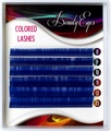 Синие (сапфир) ресницы, Beauty eyes, миксы длин, 6 лент CC 0.07(8-13)