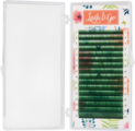 Зеленые ресницы Lash&Go, микс, 16 линий