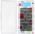 Черные ресницы Lash&Go готовые пучки 3D, микс, 16 линий