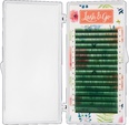 Зеленые ресницы Lash&Go, микс, 16 линий C 0.10 7-14