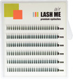 Ресницы LASH ME Air, W-тип, отдельные длины, 6 лент 12 C 0.10