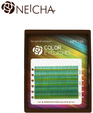 Цветные ресницы NEICHA MINI MIX, Blue Green (лазурный) B 0.07 8-13