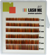 Ресницы LASH ME Air, КОЛОРИРОВАННЫЙ МИКС, 6 лент 7-12 C 0.10