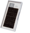 Темно-коричневые ресницы Горький шоколад BARBARA, отдельные длины D 0.07 8
