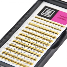 Ресницы Perfect solution готовые пучки 6D 12 линий C 0.07 6-12mm 1