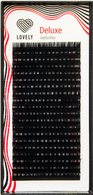 Черные ресницы Lovely серия Deluxe, 20 линий, микс 7-12 C+ 0.10 0