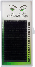 Черные ресницы Beauty Eyes, отдельные длины, 18 лент 11 M 0.10 0
