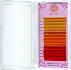 Цветные ресницы Enigma Spicy citrus, 15 линий, микс 0