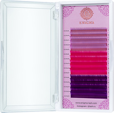 Цветные ресницы Enigma Sweet blossom, 15 линий, микс C 0.10 8-12 0