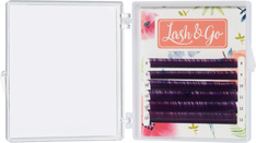 Фиолетовые ресницы Lash&Go, миксы, 6 линий 0