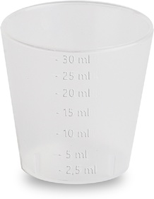 Контейнер полимерный 30 мл (стаканчик мерный) 0