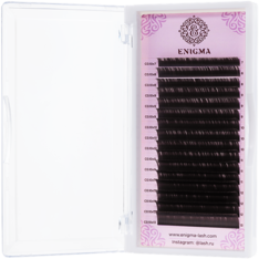 Коричневые ресницы ENIGMA МOKKA, 16 линий, отдельные длины 14 M 0.10 0