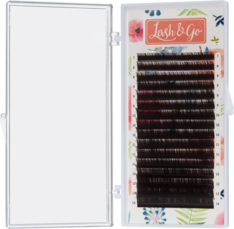 Коричневые ресницы Lash&Go Эспрессо, микс L 0.10 6-13 0