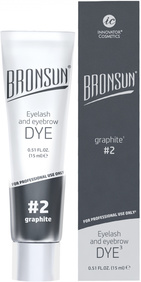 Краска для ресниц и бровей BRONSUN, 15 мл графит №2 0