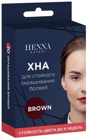 Набор для домашнего окрашивания бровей хной Henna Expert (brown) 0