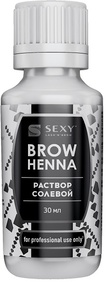 Раствор солевой для очищения ресниц и бровей Sexy Brow Henna, 30 мл 0