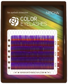 Ресницы NEICHA MINI MIX (фиолетовый) 0