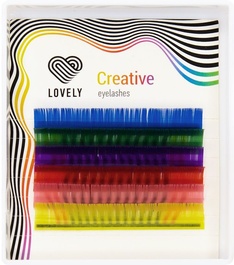 Ресницы палитра Multicolor Lovely MINI, 6 линий 12 D 0.10 0