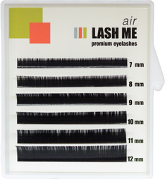 Черные ресницы LASH ME AIR, 6 линий, микс 7-12 C 0.20 0