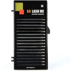 Черные ресницы LASH ME, 16 линий, микс D 0.085 8-14 0