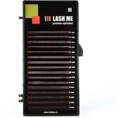 Коричневые ресницы LASH ME, микс D 0.20 8-14 0