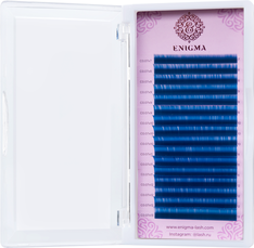 Синие ресницы Enigma, микс, 16 линий 0